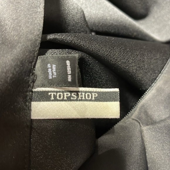 TOPSHOP Black
Duchess Satin Bow Open Back
Mini Dress Size 4 Small - Picture 4 of 8